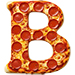 Pizza type letter B