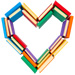 BOOKS heart design