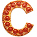 Pizza type letter C