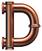 Pipes type letter D