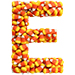 Candy Corn letter E