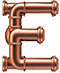 Pipes type letter E