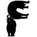 Blackcats type letter F
