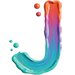 Paint type letter J