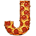 Pizza type letter J