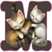 Kittens letter M