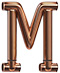 Pipes type letter M