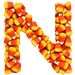 Candy Corn letter N