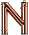 Pipes type letter N