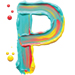 Paint type letter P