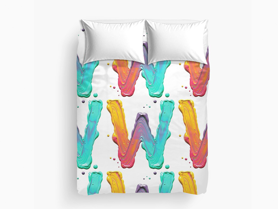 Paint Letter Duvet