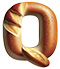 Letter Q in Bread type design