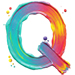 Paint type letter Q