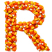 Candy Corn letter R