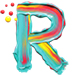 Paint type letter R
