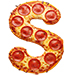 Pizza type letter S