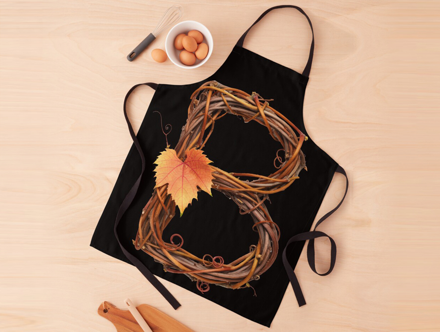 Twig letter aprons