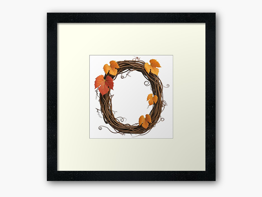 Twig letter wall art