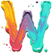Paint type letter W